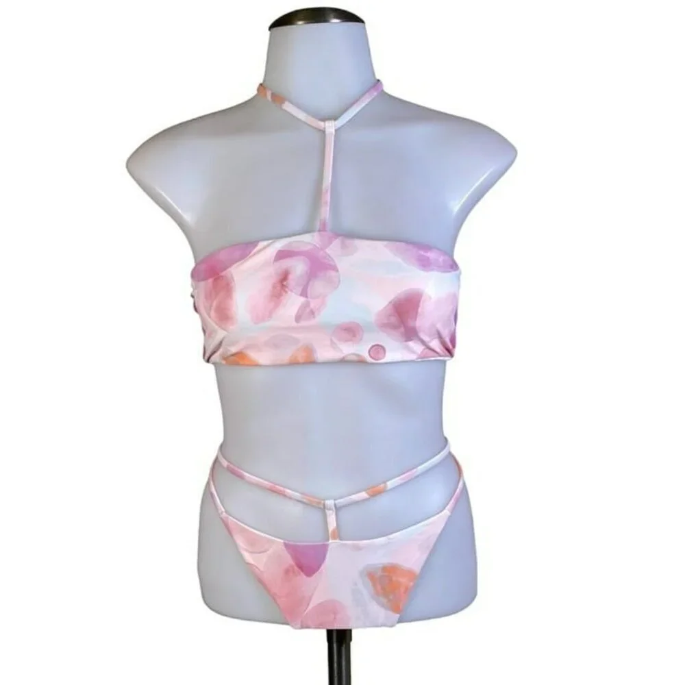 House of Harlow 1960 xREVOLVE Kodi Top and Bottom - 70s Watercolor Multi